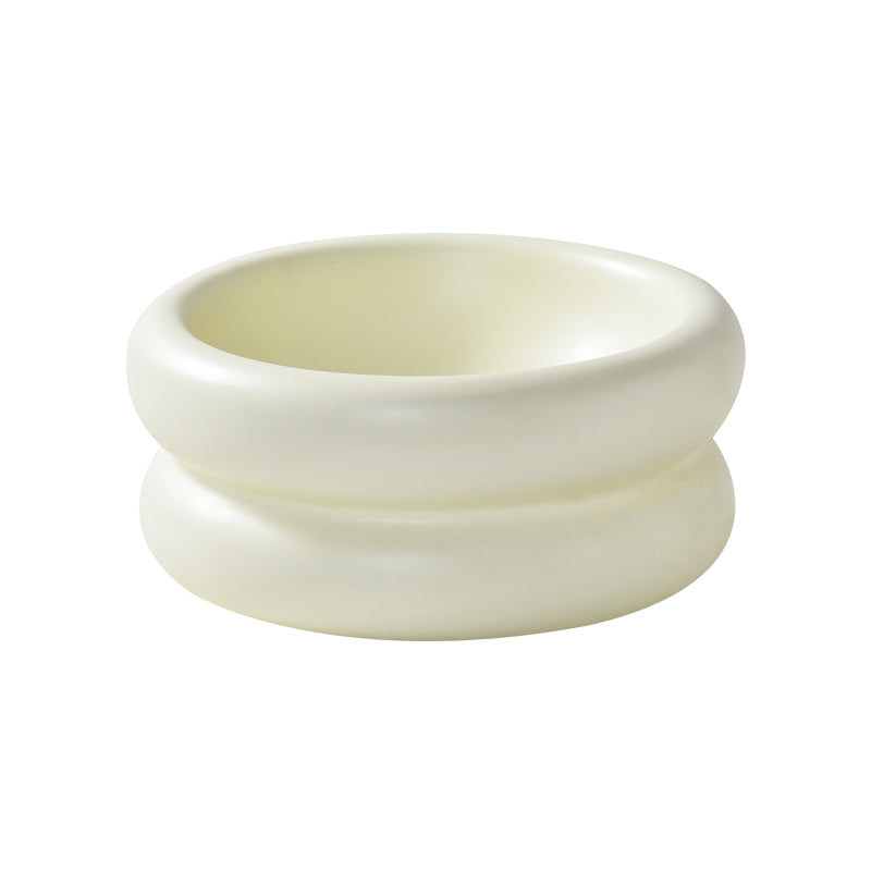 Pet Donut Ceramic Feeding Bowl (Available in 3 colours)