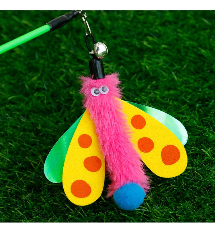 Cat Wand - Cute Fluffy Dragonfly