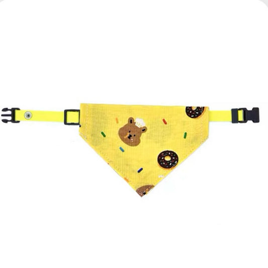 Cat Triangle Bib - Donut Bear