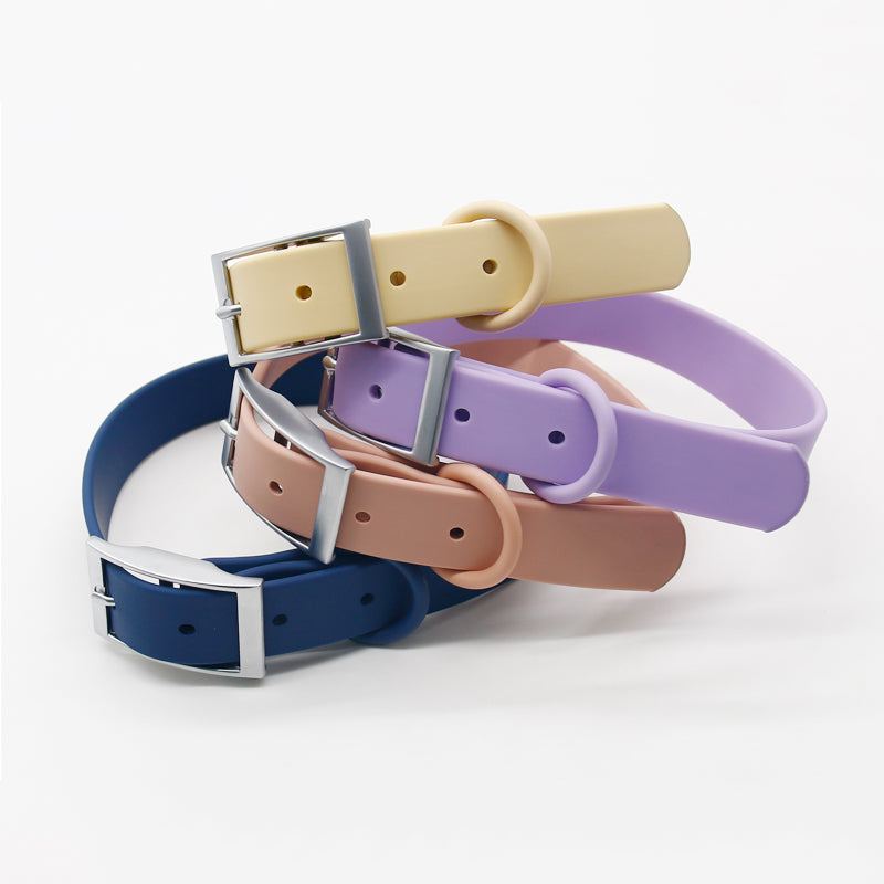 Dog Waterproof PVC Collar - Sand