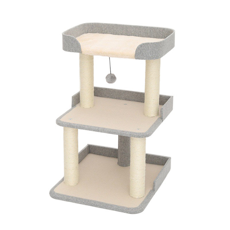 Cat Scratching Post Tower 3 Tier