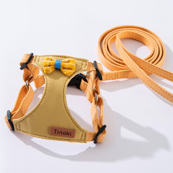 Cat Harness with Leash Set - Mustard Yellow