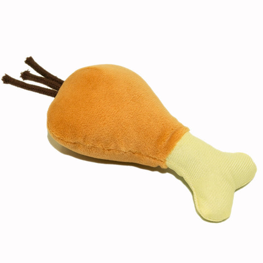 Dog Soft Plush Toy - Chicken Drumstick