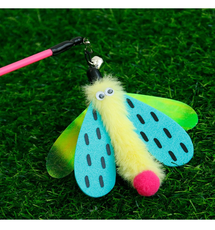 Cat Wand - Cute Fluffy Dragonfly