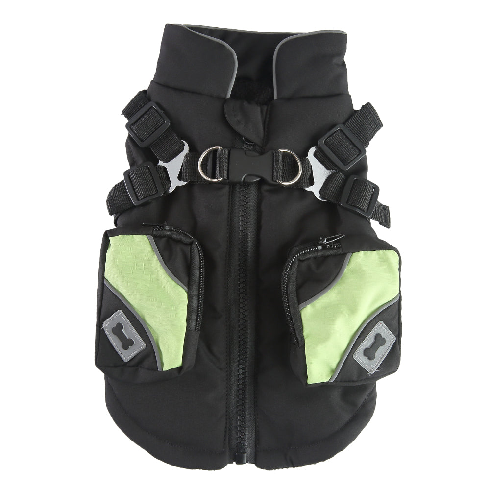 Dog Winter Coat Puffer Vest with Pockets