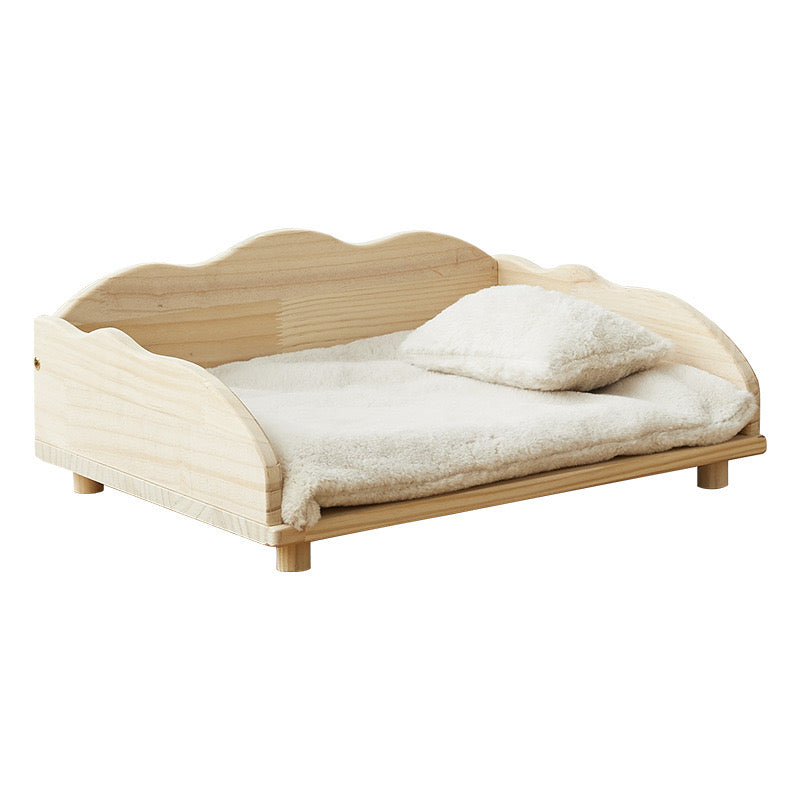 Pet Wooden Sofa Bed with Beddings