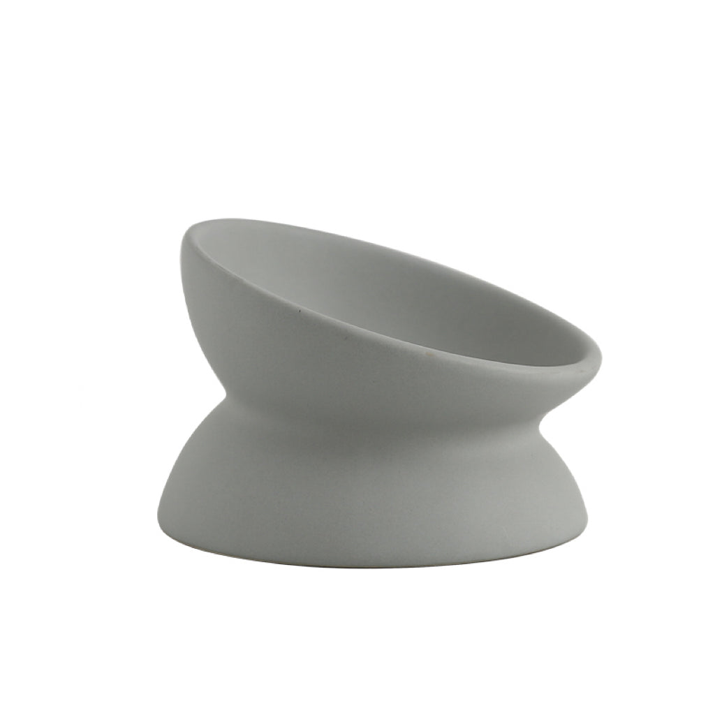 Elegant Ceramic Elevated Food Bowl (Available in 4 Colours)