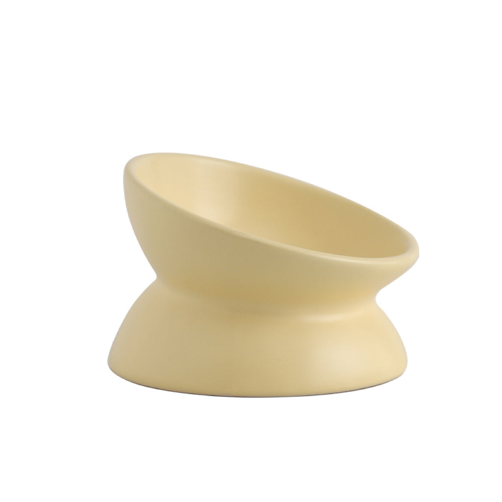 Elegant Ceramic Elevated Food Bowl (Available in 4 Colours)