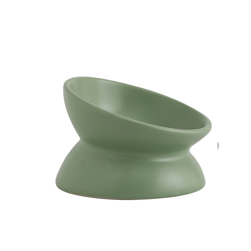 Elegant Ceramic Elevated Food Bowl (Available in 4 Colours)