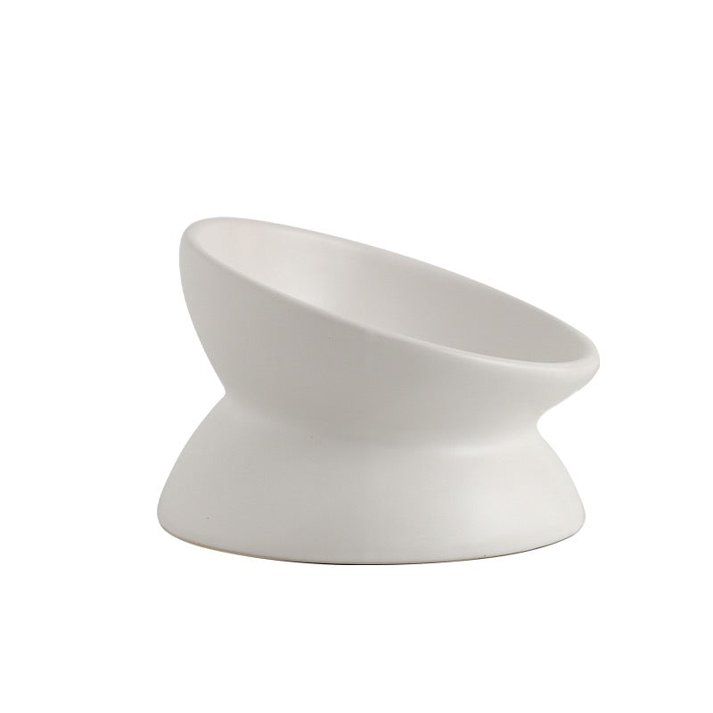 Elegant Ceramic Elevated Food Bowl (Available in 4 Colours)