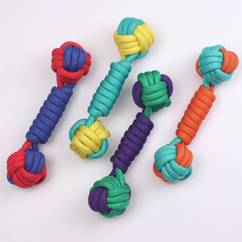 Dog Rope Toy Dumbbell