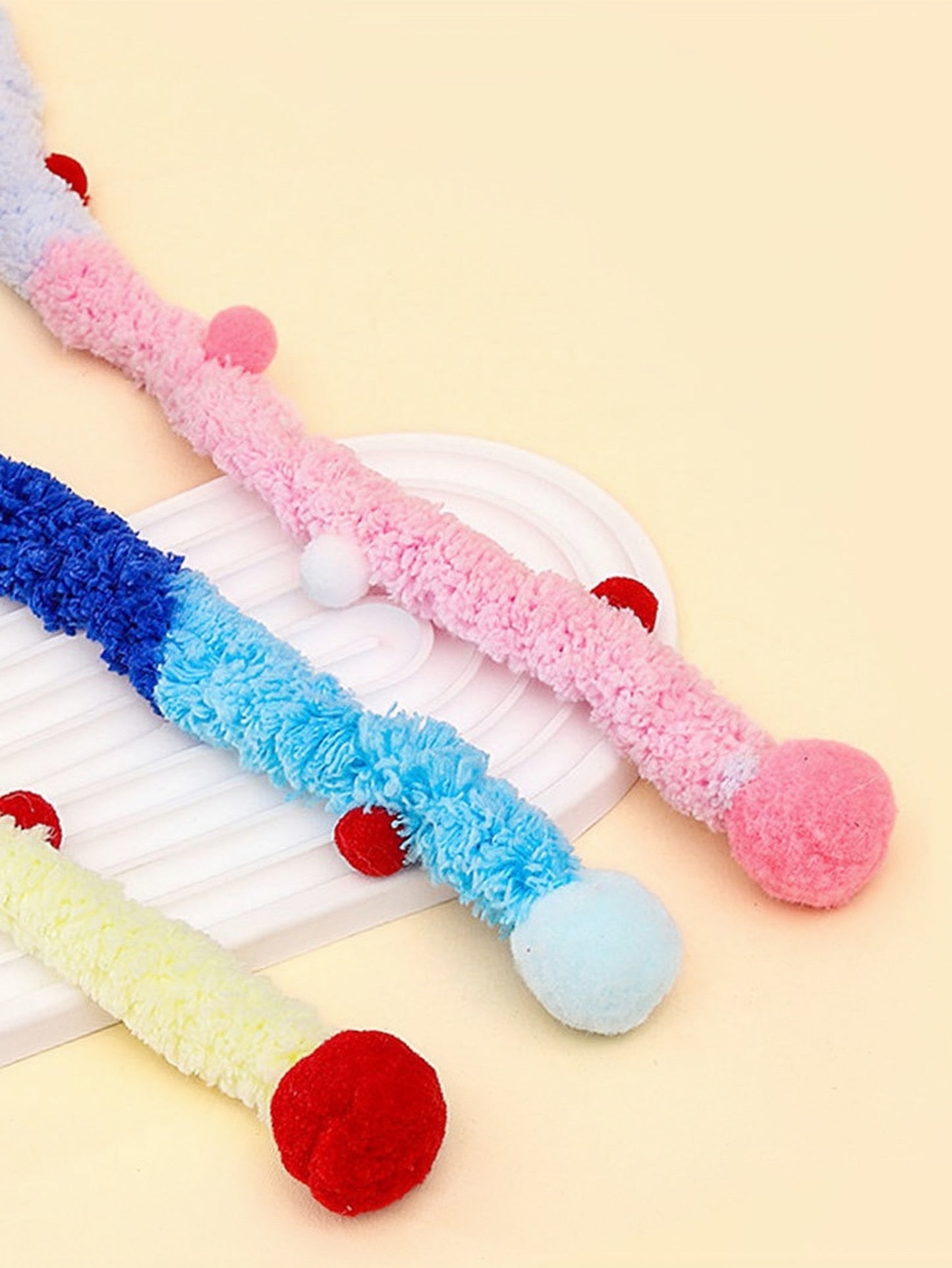 Cat Christmas Pom Pom Teaser Wand