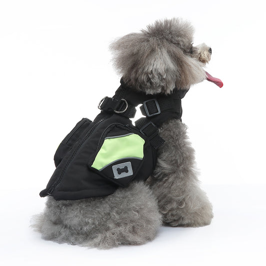 Dog Winter Coat Puffer Vest with Pockets