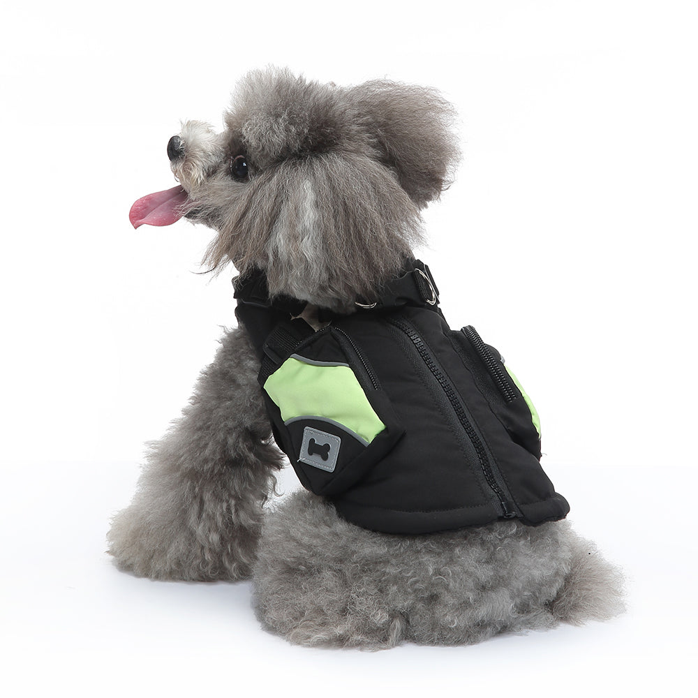 Dog Winter Coat Puffer Vest with Pockets