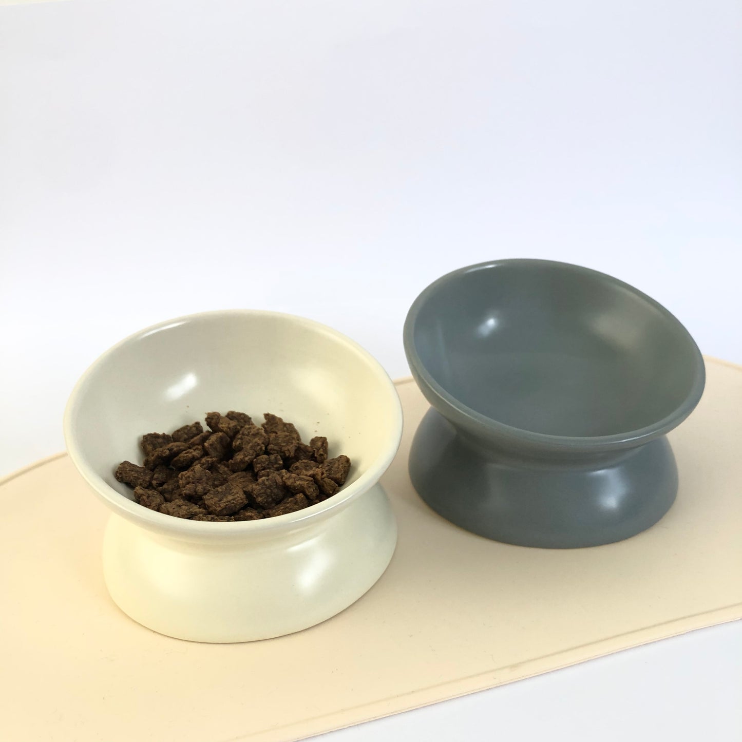 Elegant Ceramic Elevated Food Bowl (Available in 4 Colours)