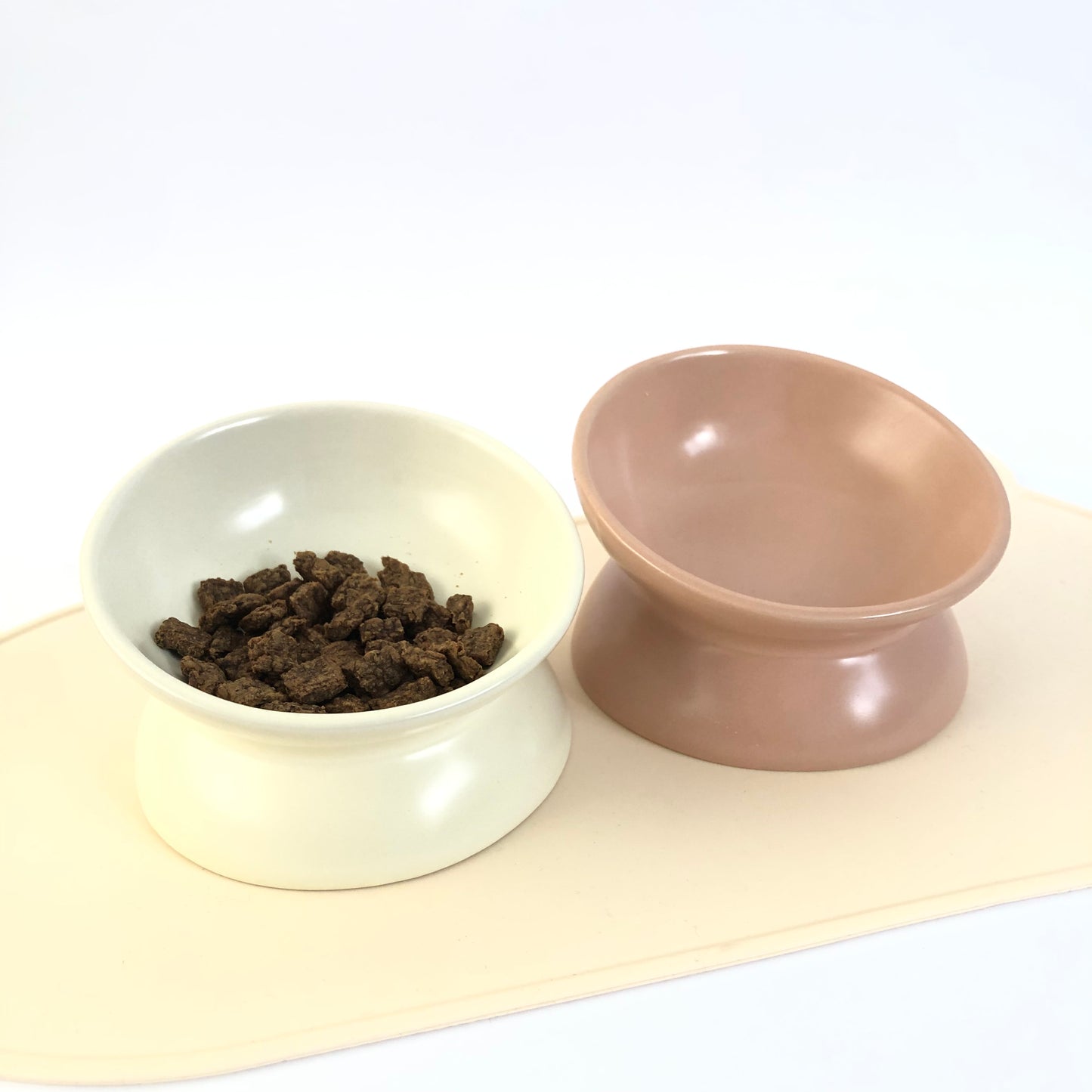 Elegant Ceramic Elevated Food Bowl (Available in 4 Colours)