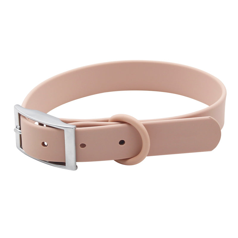 Dog Waterproof PVC Collar - Pink