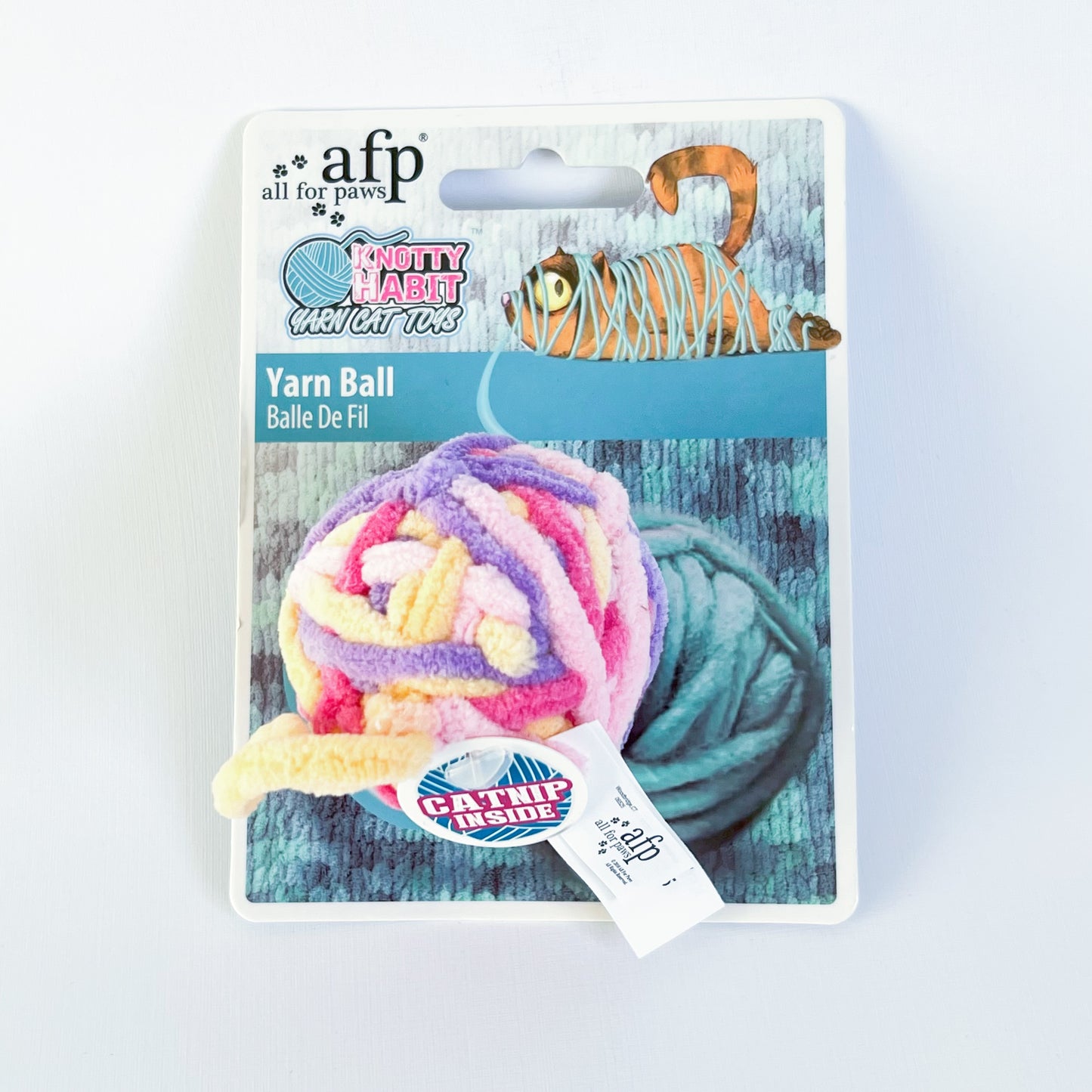 Cat Interactive Yarn Toy with Catnip