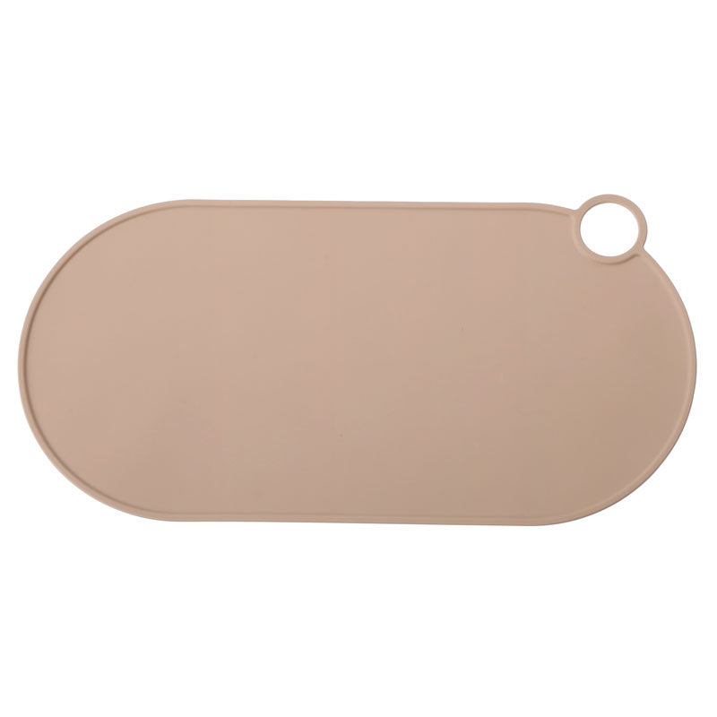 Anti-slip Silicone Feeding Mat-light brown